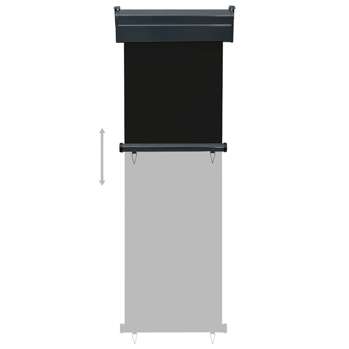 Tendalino Laterale per Balcone 65x250 cm Nero 48400