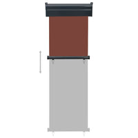 Tendalino Laterale per Balcone 65x250 cm Marrone 48405