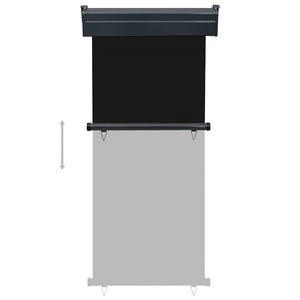 Tendalino Laterale per Balcone 85x250 cm Nero 48406