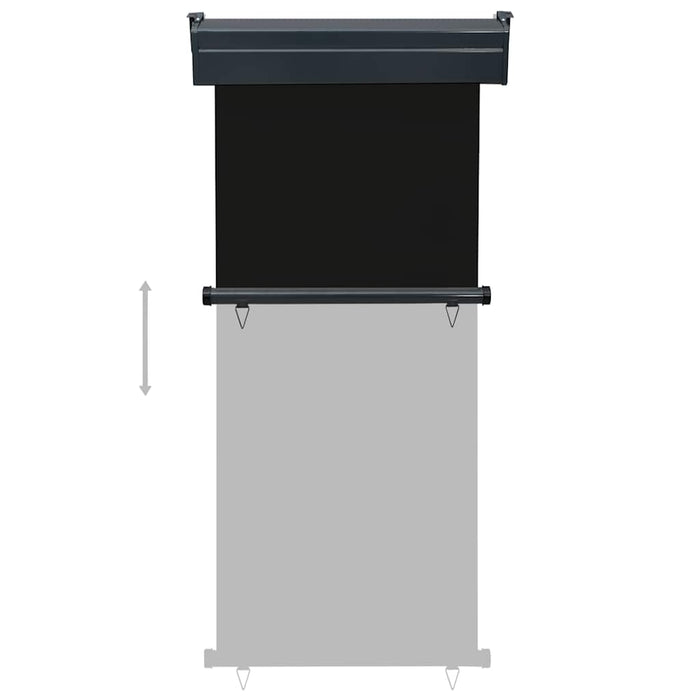 Tendalino Laterale per Balcone 85x250 cm Nero 48406