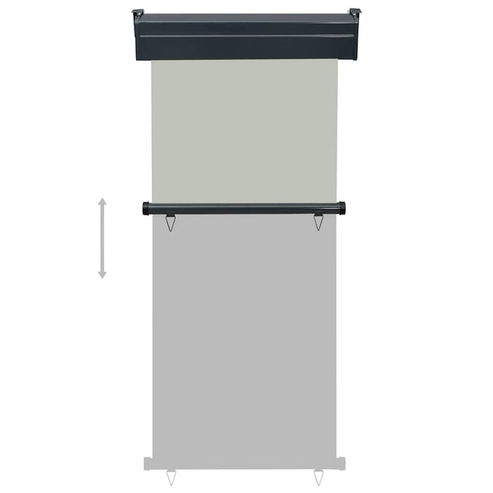 Tendalino Laterale per Balcone 85x250 cm Grigio 48410