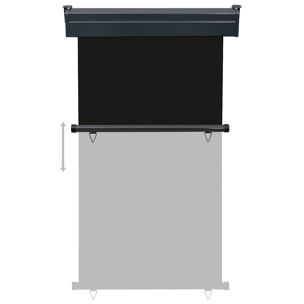 Tendalino Laterale per Balcone 105x250 cm Nero 48412