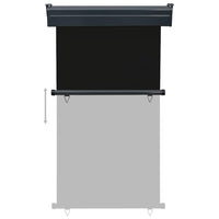 Tendalino Laterale per Balcone 105x250 cm Nero 48412