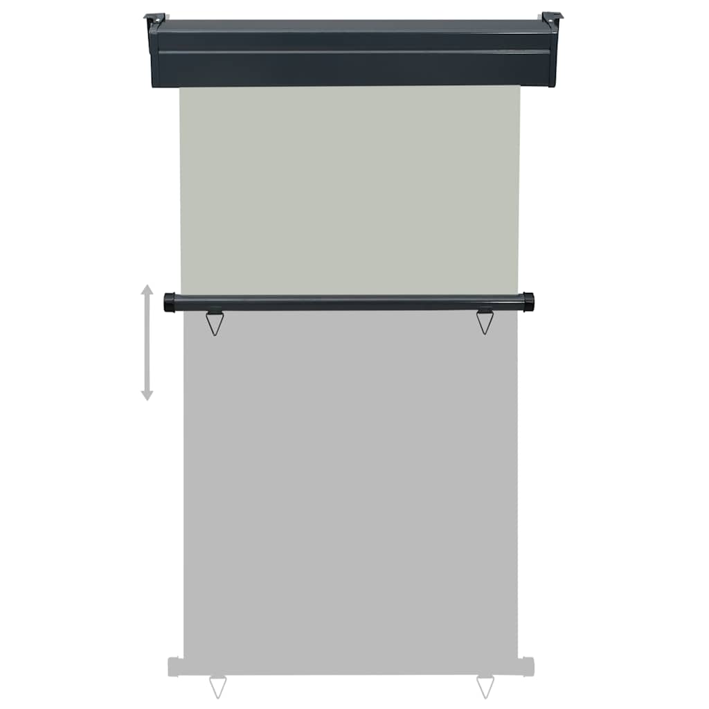 Tendalino Laterale per Balcone 105x250 cm Grigio 48416
