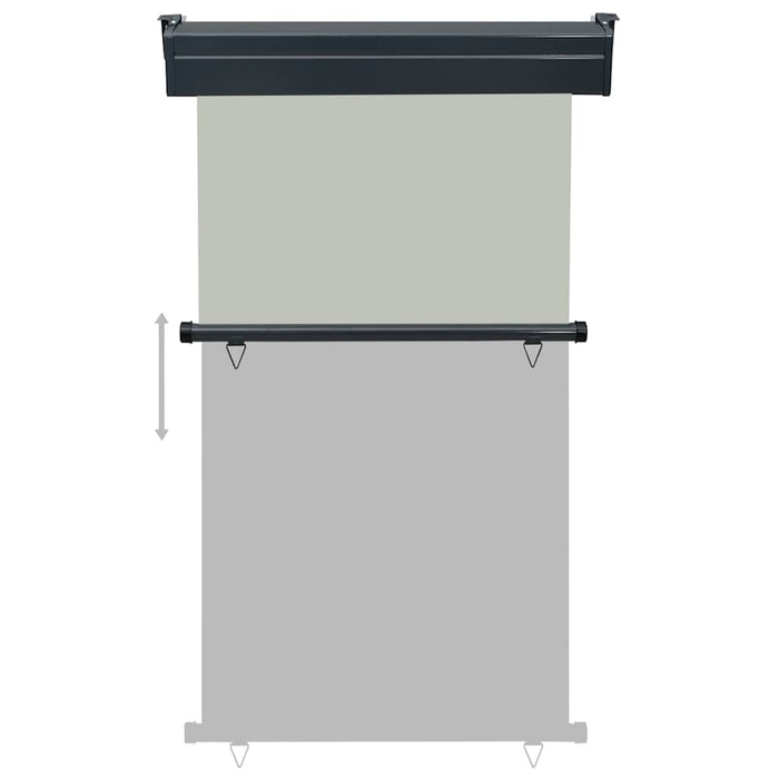 Tendalino Laterale per Balcone 105x250 cm Grigio 48416