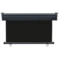 Tendalino Laterale per Balcone 125x250 cm Nero 48418