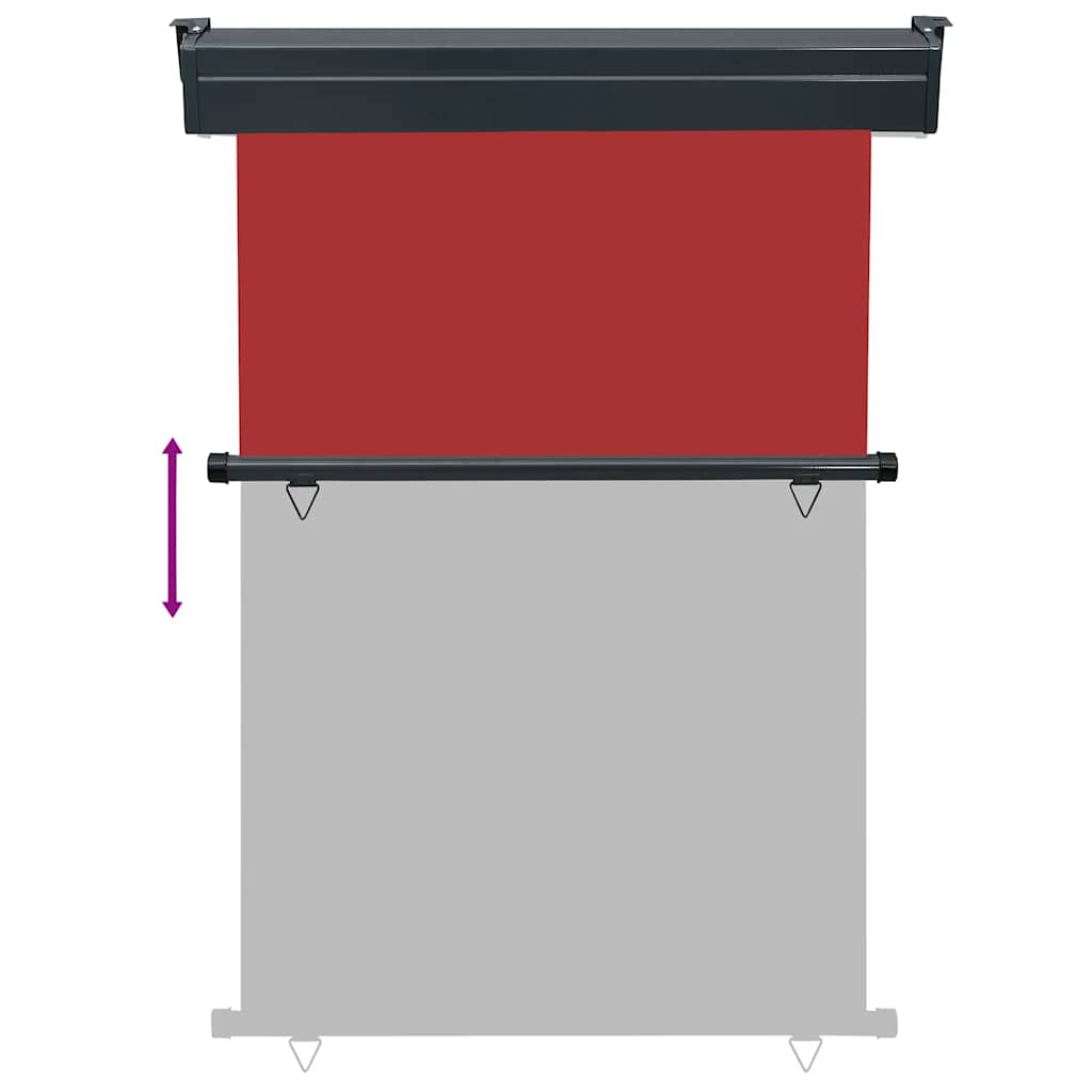 Tendalino Laterale per Balcone 125x250 cm Rosso 48421