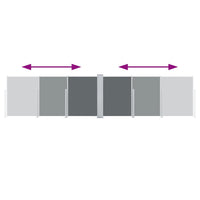 Tenda da Sole Laterale Retrattile Antracite 100x600 cm 48444