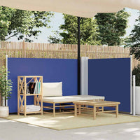 Tenda da Sole Laterale Retrattile Blu 100x600 cm 48446