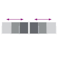 Tenda da Sole Laterale Retrattile Antracite 120x600 cm  cod mxl 63978