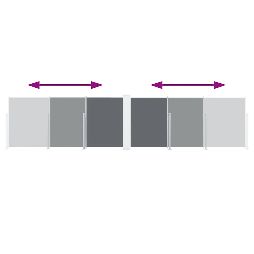 Tenda da Sole Laterale Retrattile Antracite 120x600 cm 48450