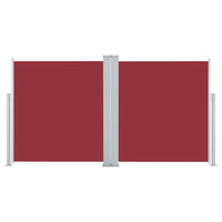 Tenda da Sole Laterale Retrattile Rossa 120x600 cm 48453