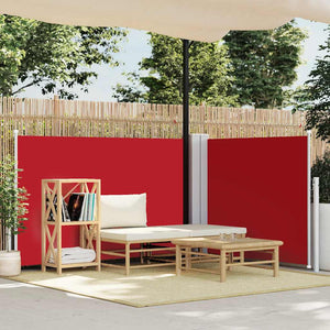 Tenda da Sole Laterale Retrattile Rossa 120x600 cm 48453