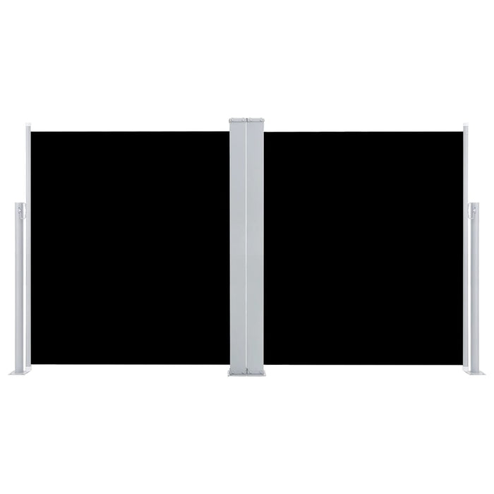 Tenda da Sole Laterale Retrattile Nera 140x600 cm