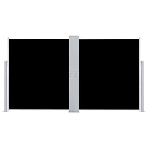 Tenda da Sole Laterale Retrattile Nera 140x600 cm 48454