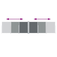 Tenda da Sole Laterale Retrattile Antracite 140x600 cm 48456