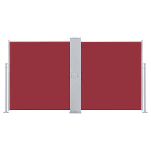 Tenda da Sole Laterale Retrattile Rossa 140x600 cm 48459