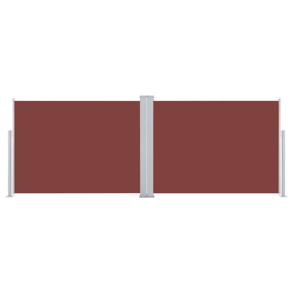 Tenda da Sole Laterale Retrattile Marrone 100x1000 cm 48475