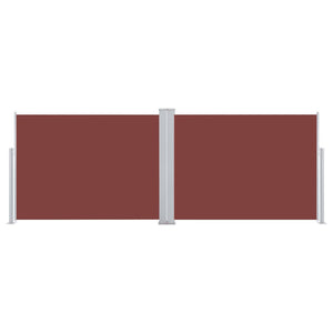 Tenda da Sole Laterale Retrattile Marrone 100x1000 cm 48475