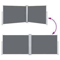Tenda da Sole Laterale Retrattile Antracite 120x1000 cm 48480