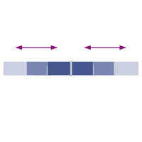 Tenda da Sole Laterale Retrattile Blu 120x1000 cm 48482