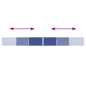 Tenda da Sole Laterale Retrattile Blu 120x1000 cm 48482