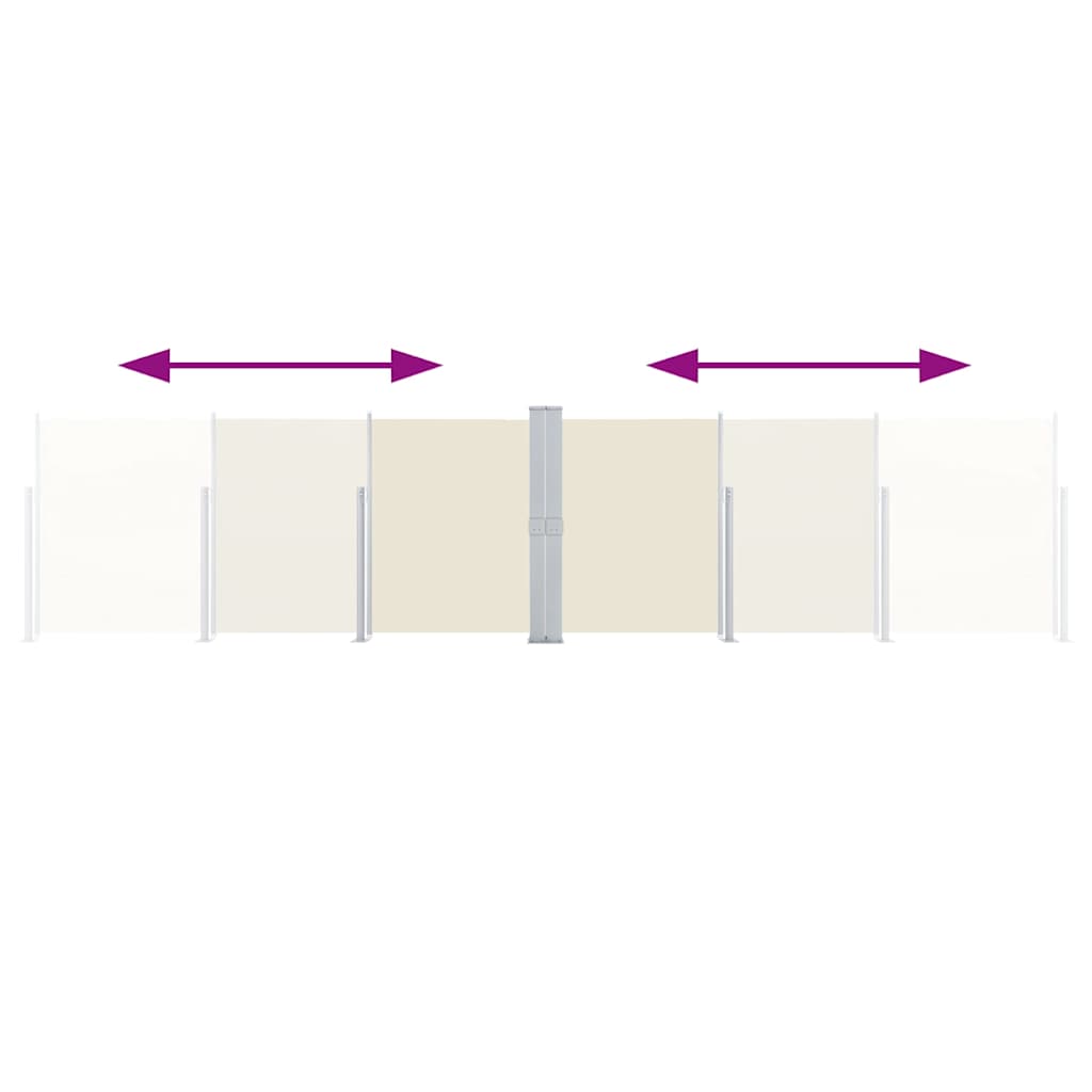 Tenda Laterale Retrattile Crema 140x1000 cm 48485