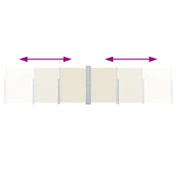 Tenda Laterale Retrattile Crema 140x1000 cm 48485