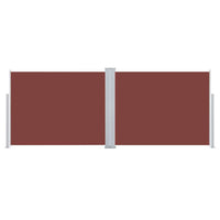 Tenda da Sole Laterale Retrattile Marrone 140x1000 cm