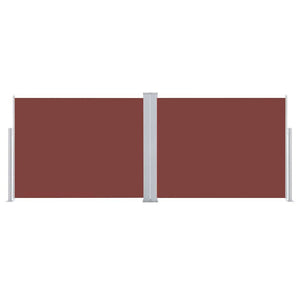 Tenda da Sole Laterale Retrattile Marrone 140x1000 cm