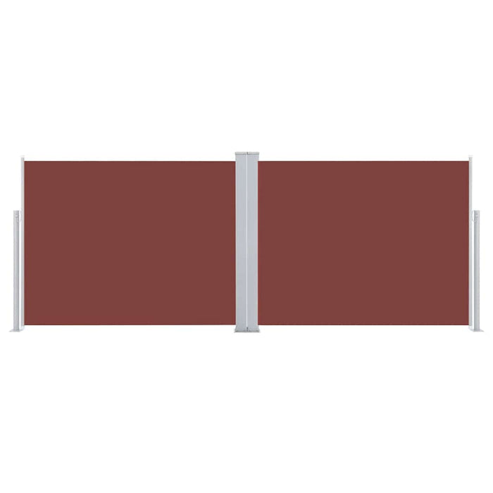 Tenda da Sole Laterale Retrattile Marrone 140x1000 cm