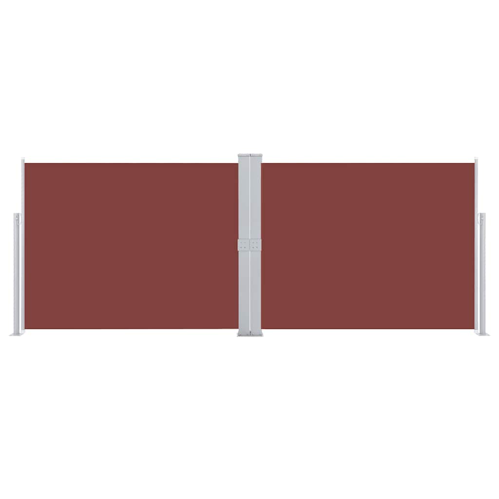 Tenda Laterale Retrattile Marrone 140x1000 cm 48487