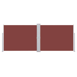 Tenda Laterale Retrattile Marrone 140x1000 cm 48487