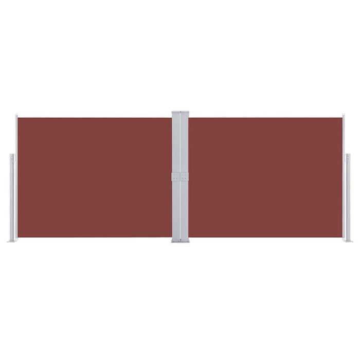 Tenda Laterale Retrattile Marrone 140x1000 cm 48487