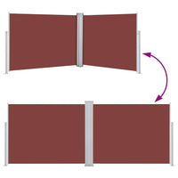 Tenda Laterale Retrattile Marrone 140x1000 cm 48487