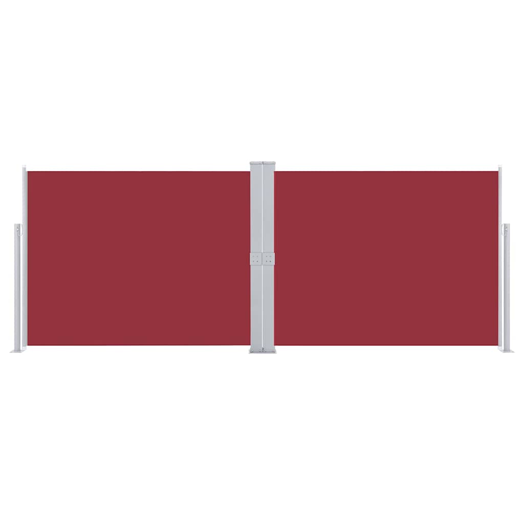 Tenda Laterale Retrattile Rossa 140x1000 cm 48489