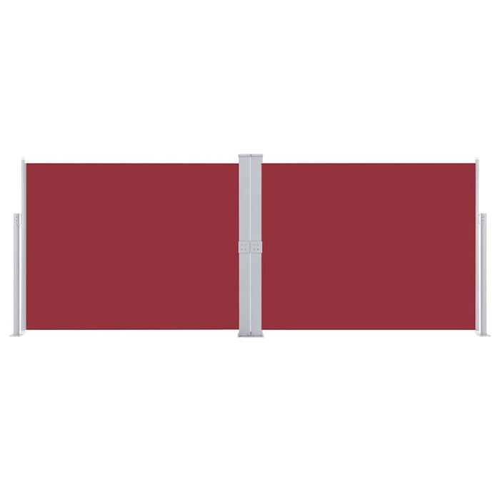 Tenda Laterale Retrattile Rossa 140x1000 cm 48489