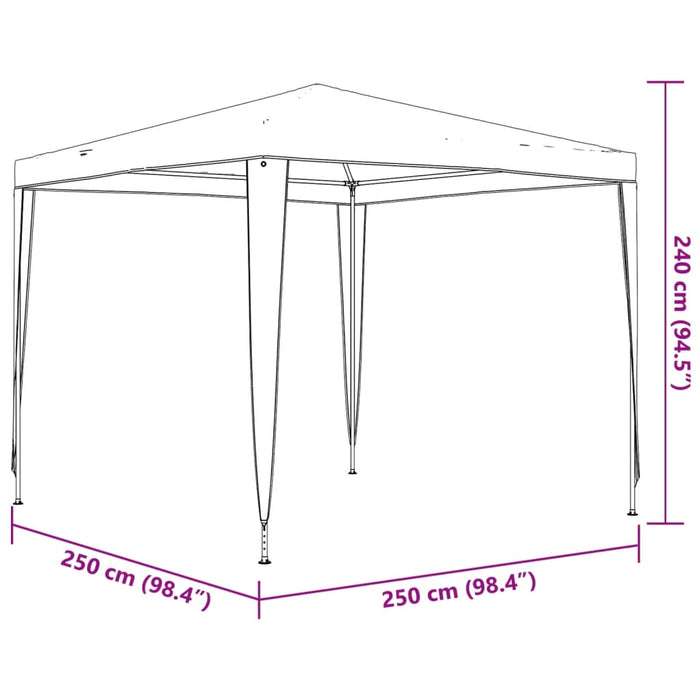 Tenda per Feste 2,5x2,5 m Blu