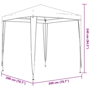 Gazebo per Feste Professionale 2x2 m Antracite 48506