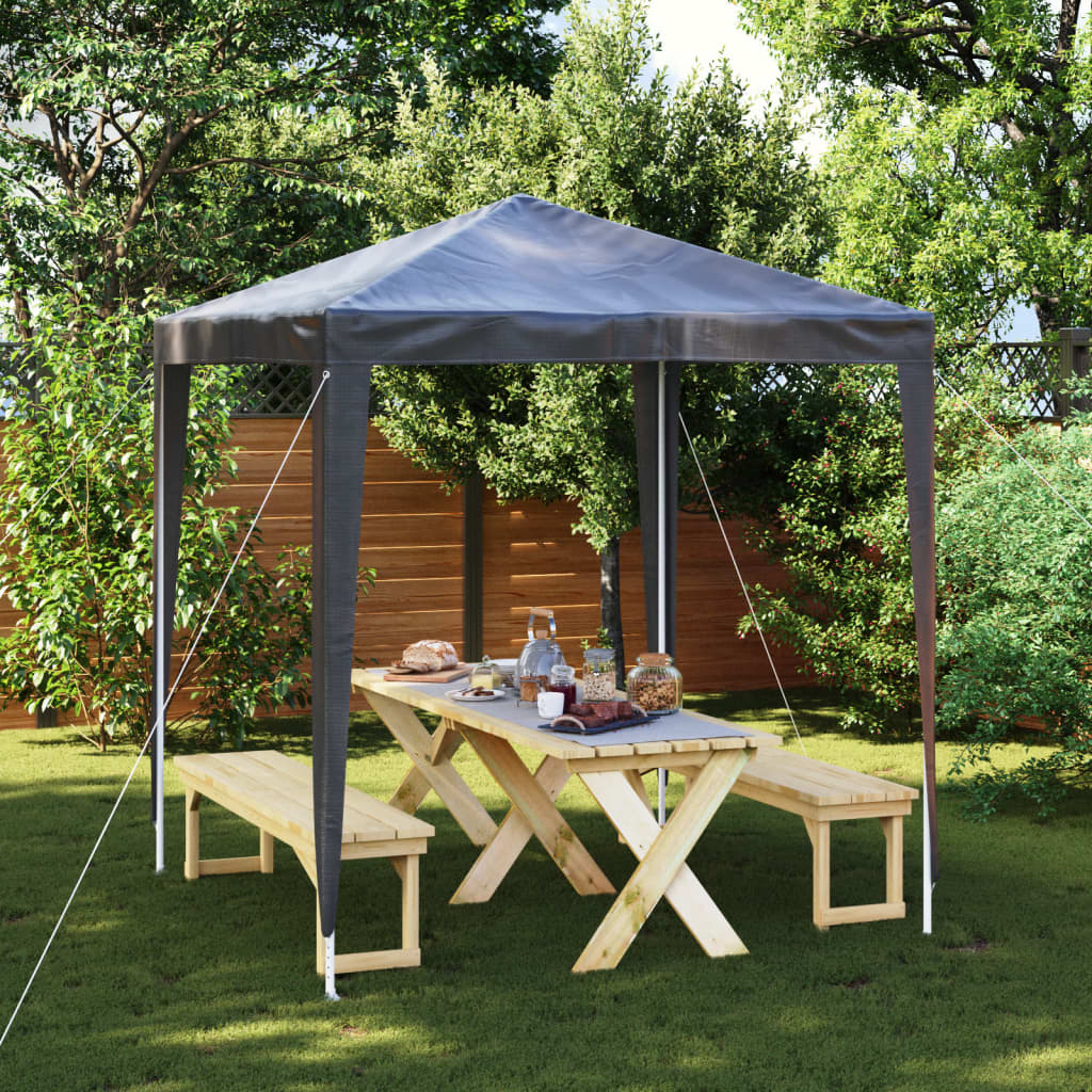 Gazebo per Feste Professionale 2x2 m Antracite 48506