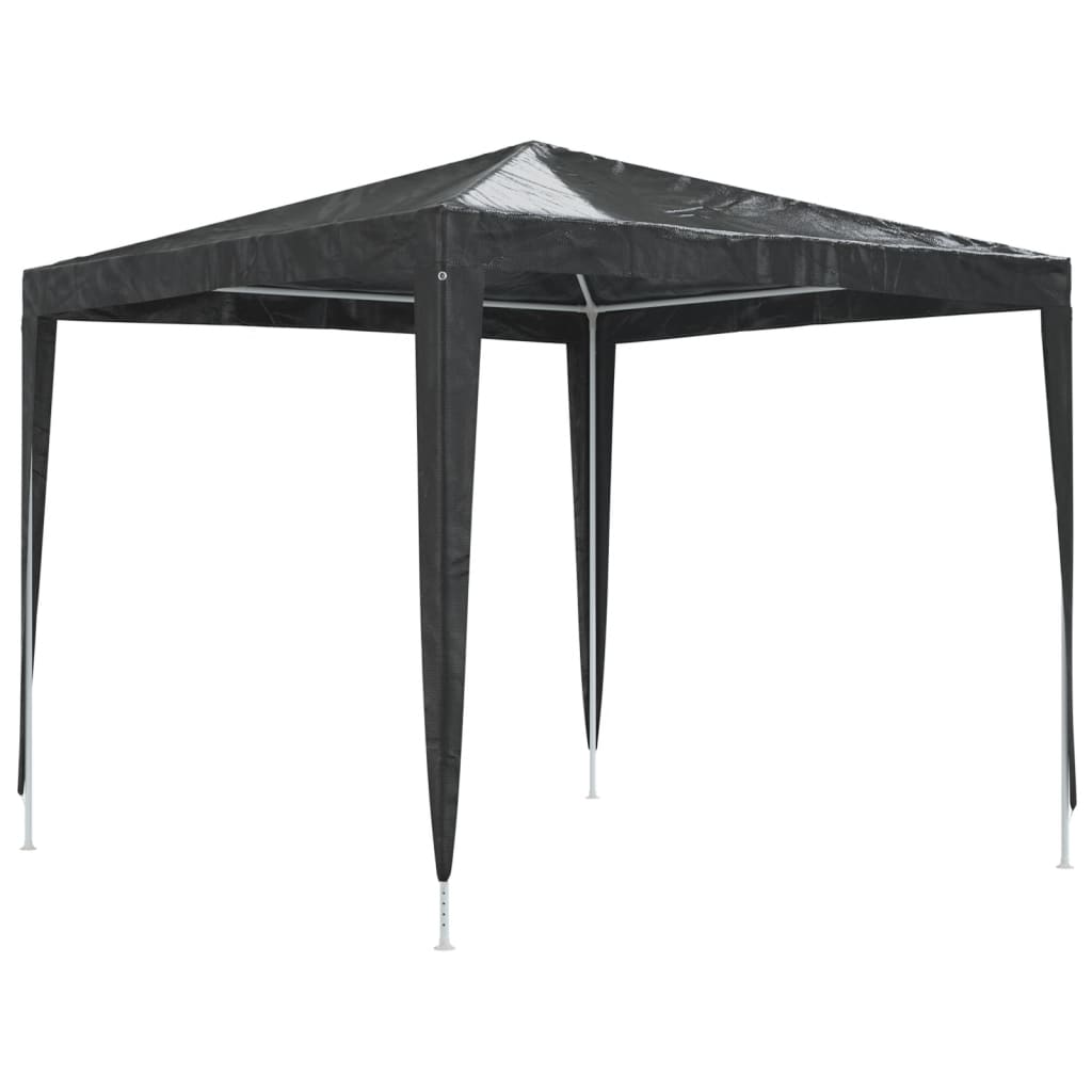 Gazebo Professionale 2,5x2,5 m Antracite 90 g/mÂ²
