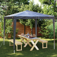 Gazebo Professionale 2,5x2,5 m Antracite 90 g/mÂ²