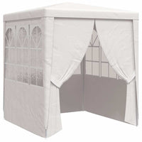 Gazebo Professionale con Pareti 2x2 m Bianco 90 g/m² 48516