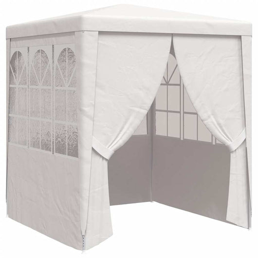 Gazebo Professionale con Pareti 2x2 m Bianco 90 g/mÂ²cod mxl 126796