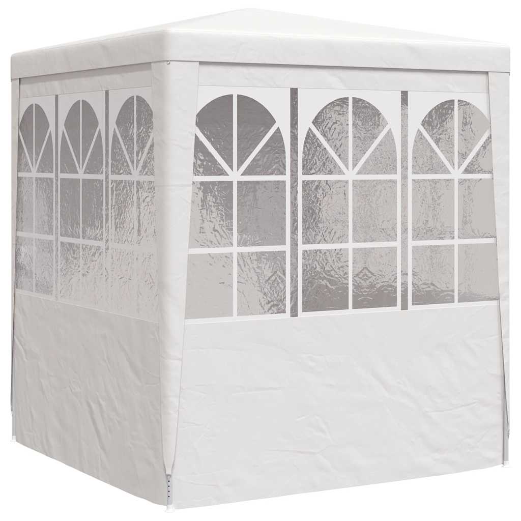 Gazebo Professionale con Pareti 2x2 m Bianco 90 g/m² 48516