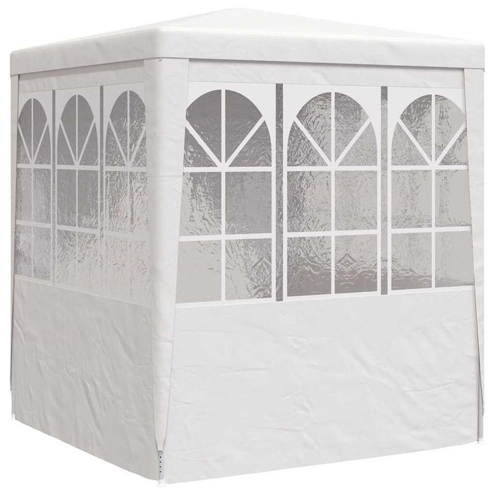 Gazebo Professionale con Pareti 2x2 m Bianco 90 g/m² 48516