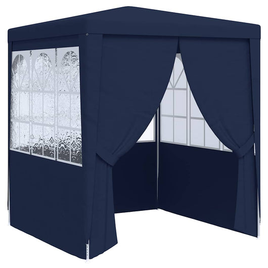 Gazebo Professionale con Pareti 2,5x2,5 m Blu 90 g/mÂ² cod mxl 57958