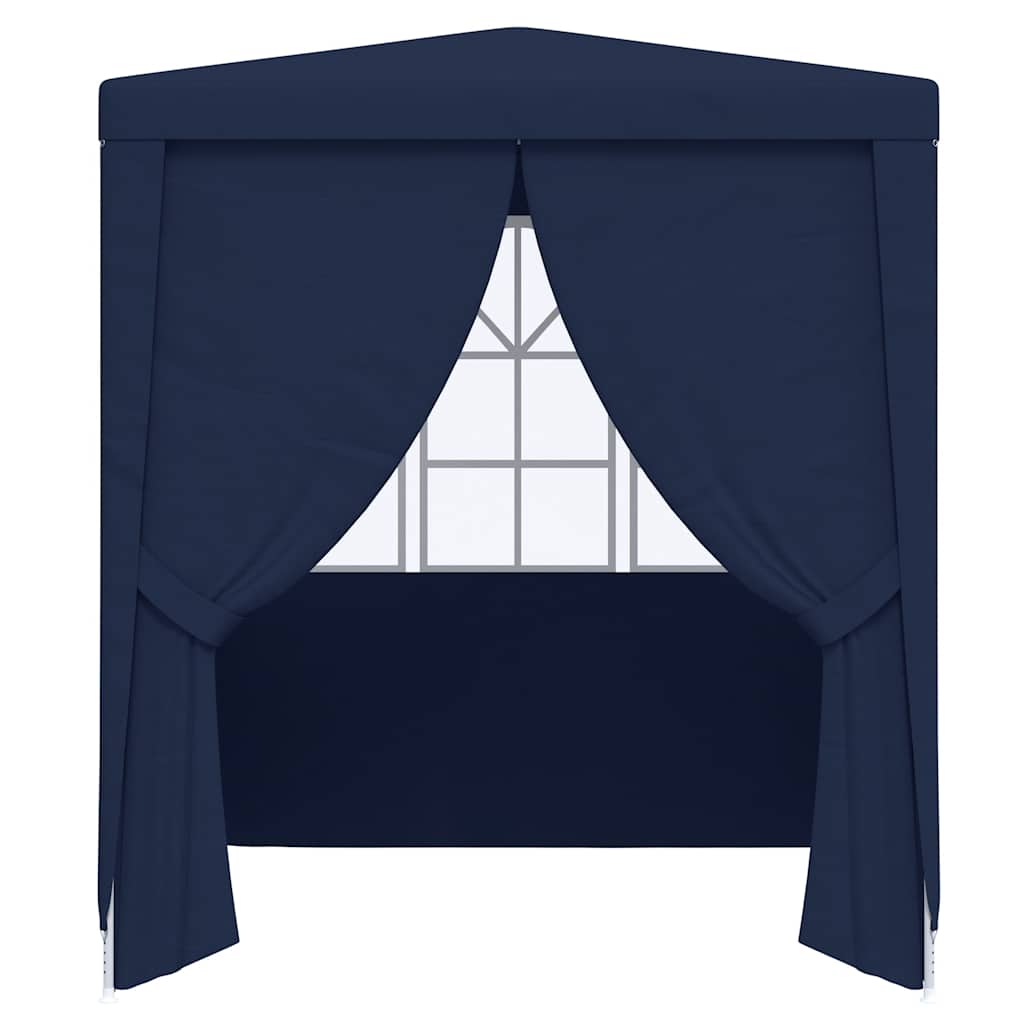Gazebo Professionale con Pareti 2,5x2,5 m Blu 90 g/mÂ² cod mxl 57958