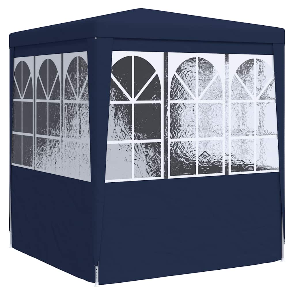 Gazebo Professionale con Pareti 2,5x2,5 m Blu 90 g/mÂ² cod mxl 57958