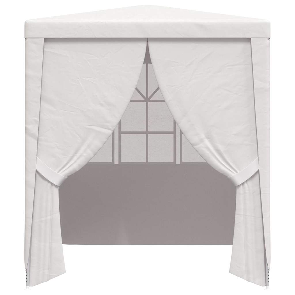 Gazebo Professionale con Pareti 2,5x2,5 m Bianco 90 g/mÂ²